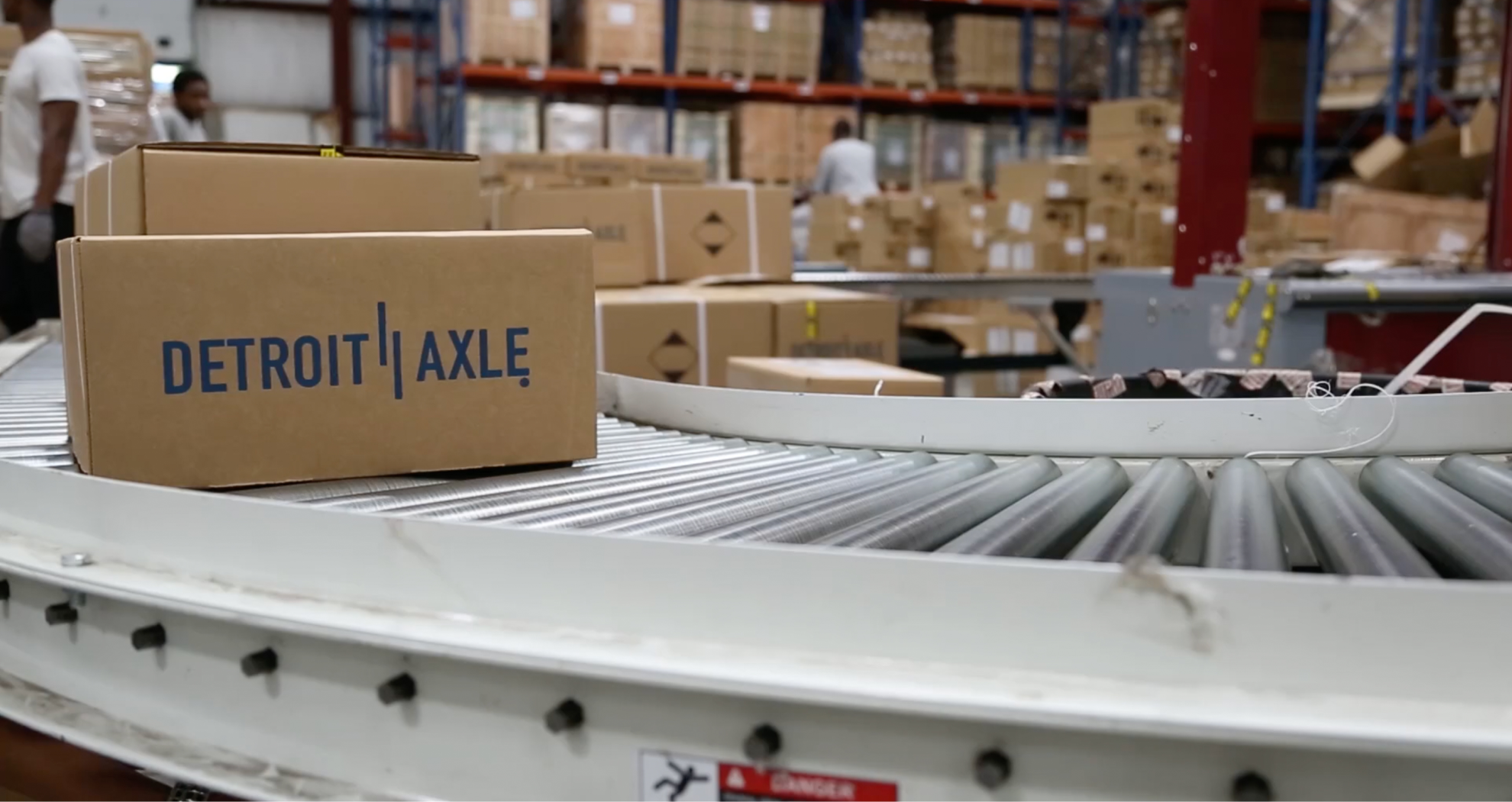 Detroit Axle box on packaging line