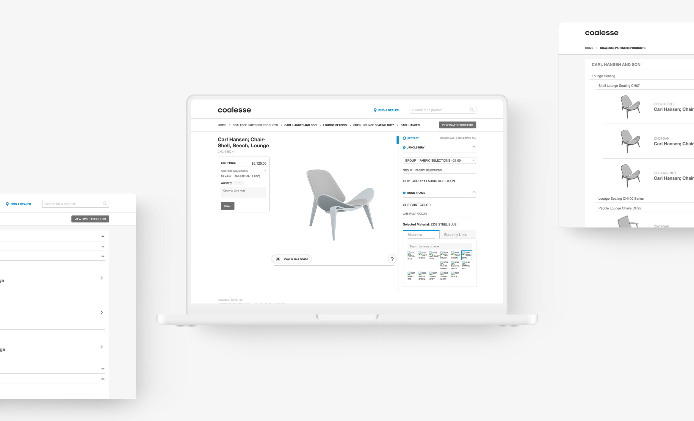 Steelcase Pricing Tool Mockup